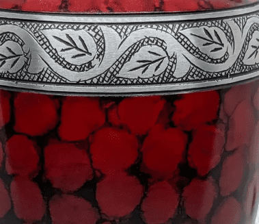 Crimson Grace – Red Cremation Urn