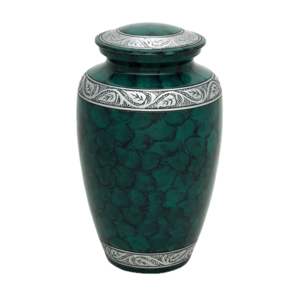 Emerald Tranquility – Green Cremation Urn